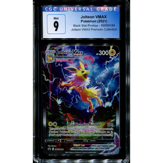 Jolteon VMAX - SWSH184 - CGC 9 - Black Star Promos - Alternate Art - Pokemon - 92356