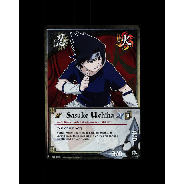 Sasuke Uchiha - 1050 - NM - 1st Edition Foil - S20 - Naruto CCG - D3-113