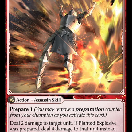Planted Explosive - DOA Alter EN-147 - x4 - Common - Near Mint - Non-Foil - Grand Archive TCG