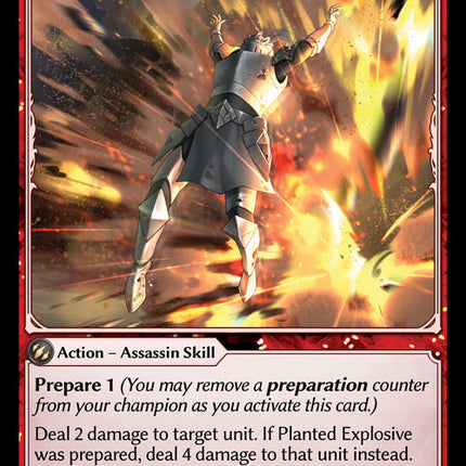 Planted Explosive - DOA 1st EN-147 - Common - Near Mint - Foil - Grand Archive TCG