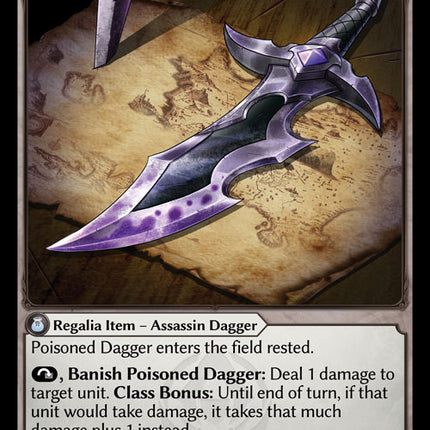 Poisoned Dagger - FTCA EN-015 - x1 - SR - NM - Armaments Foil - Grand Archive TCG