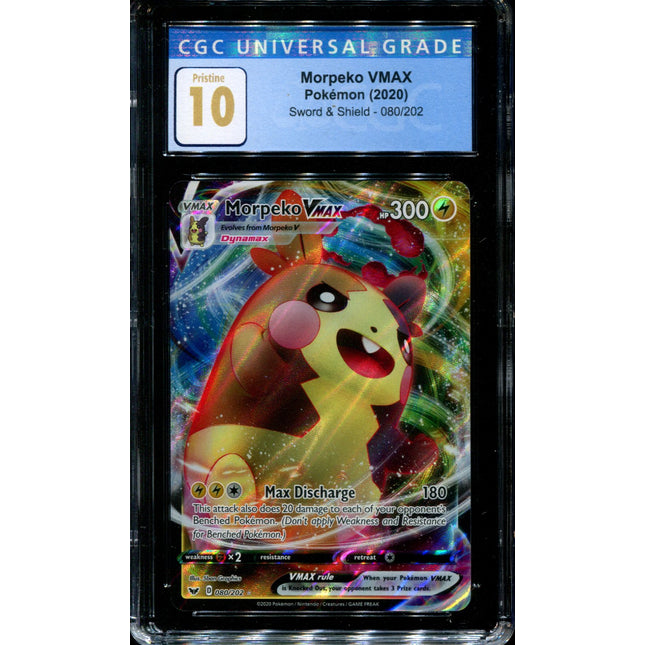 Morpeko VMAX - 080/202 - CGC 10 - Sword & Shield - Ultra Rare - Pokemon - 35022