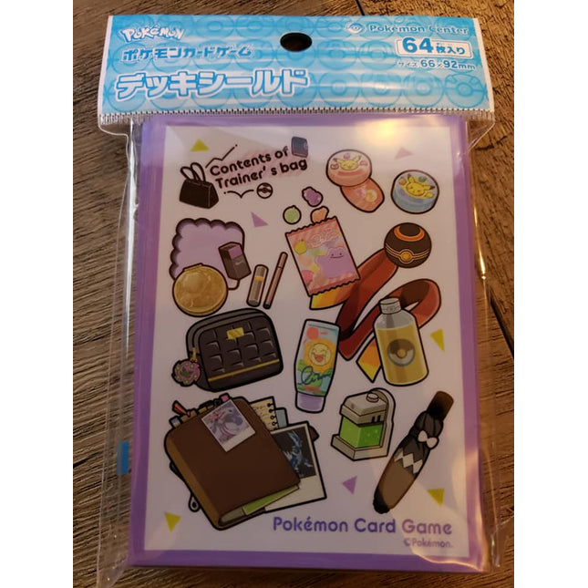 Contents of Trainer's Bag - Pokemon Center - Set of 64 Sleeves