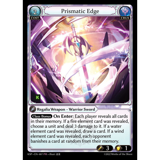 Prismatic Edge - KSP-007 - Promotional Rare - Near Mint - Foil - Grand Archive TCG