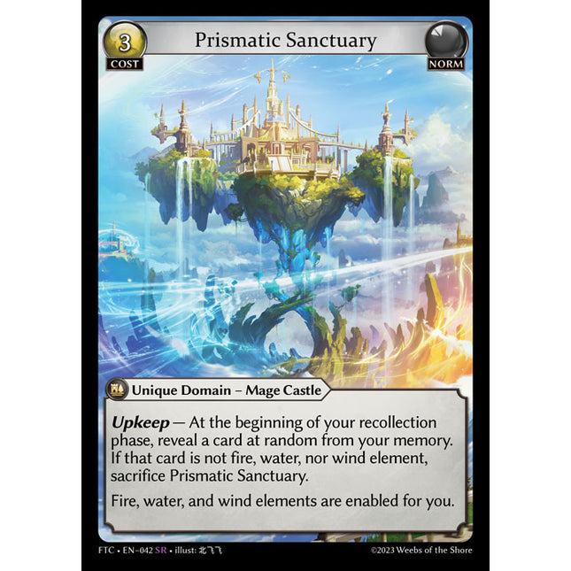 Prismatic Sanctuary - FTC EN-042 - x1 - SR - NM - Foil - Grand Archive TCG