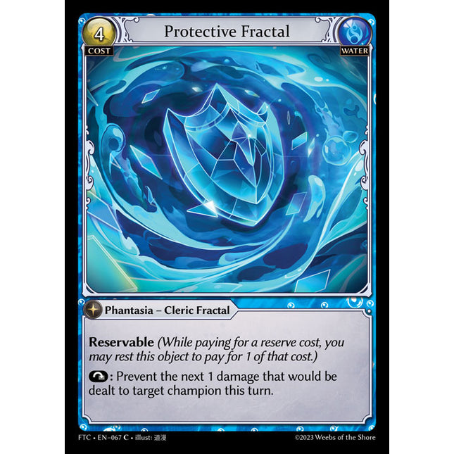 Protective Fractal - FTC EN-067 - x4 - C - NM - Non-Foil - Grand Archive TCG