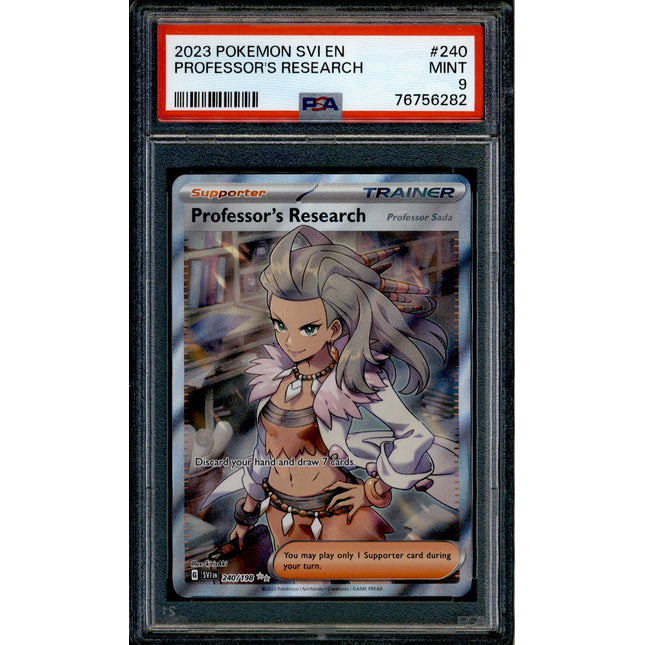 Professor's Research - 240/198 - PSA 9 - Full Art - SVI - Pokemon - 56282