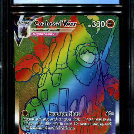 Coalossal Vmax - 189/185 - CGC 8.5 - Hyper Rare - Vivid Voltage - Pokemon - 28297