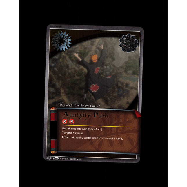 Almighty Push - 888 - NM - 1st Edition Foil - S23 - Naruto CCG - D4-33