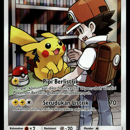 Pikachu - 206/205 - PSA NM - Indonesian - CHR - AC3A - Pokemon - A1-18