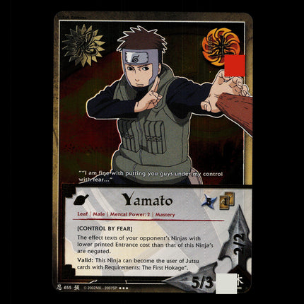 Yamato - 655 - NM - 1st Edition - Foil - Naruto CCG - D4-303