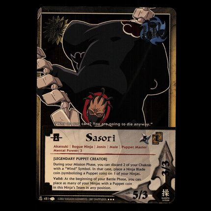 Sasori - 481 - NM - 1st Edition - Foil - Naruto CCG - D4-151