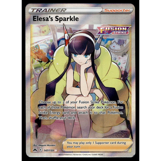 Elesa's Sparkle - 147/159 - PSA NM - Full Art - Crown Zenith - Pokemon - A5-25