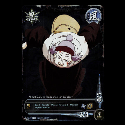 Chiyo - 1268 - NM - 1st Edition Full Art - S22 - Naruto CCG - D3-89