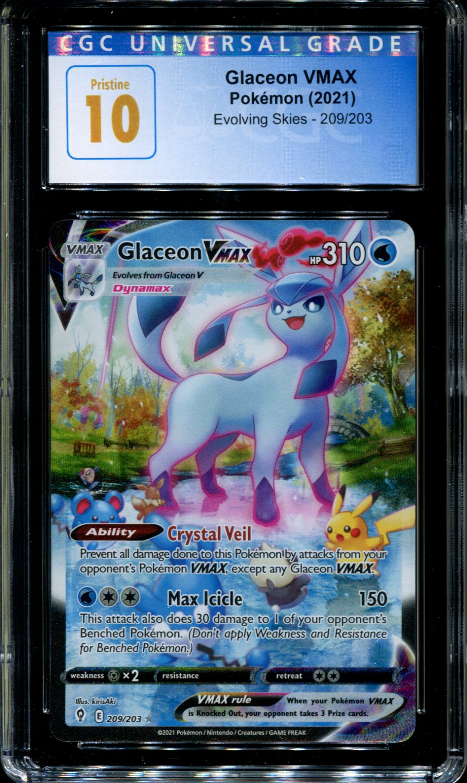 Pokemon Glaceon VMAX Alternate Art Secret www.np.gov.lk