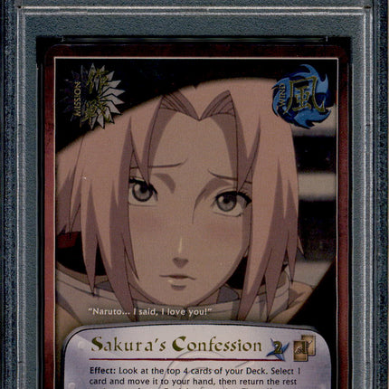 Sakura's Confession - 935 - PSA 9 - Holo - S26 - Naruto CCG - 96261
