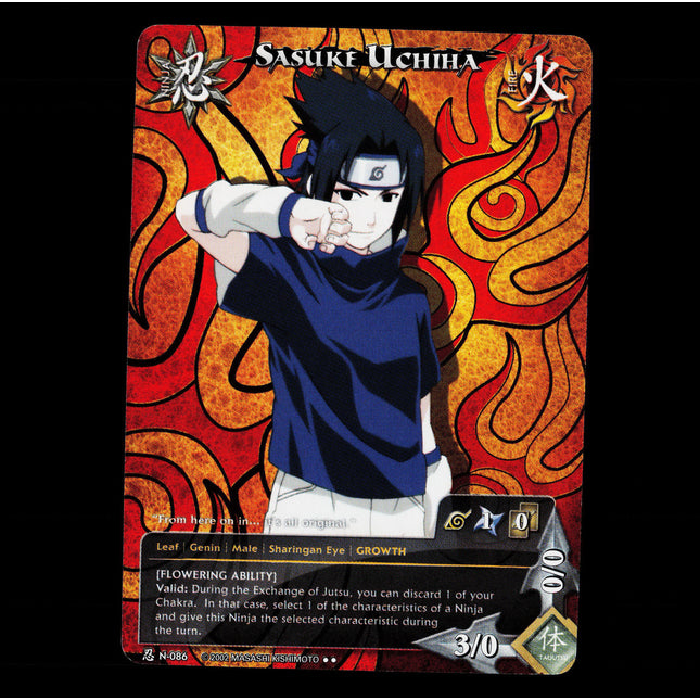 Sasuke Uchiha - N-086 - NM - Full Art - Promo - Naruto CCG - E1-47
