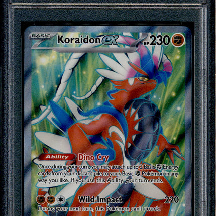 Koraidon ex - 231/198 - PSA 10 - Full Art - SVI - Pokemon - 56284