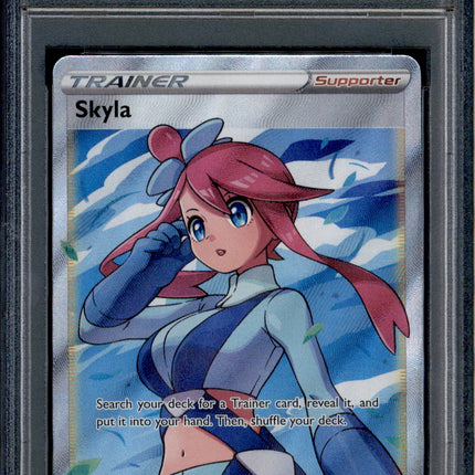 Skyla - 072/072 - PSA 9 - Full Art - Shining Fates - Pokemon - 80021