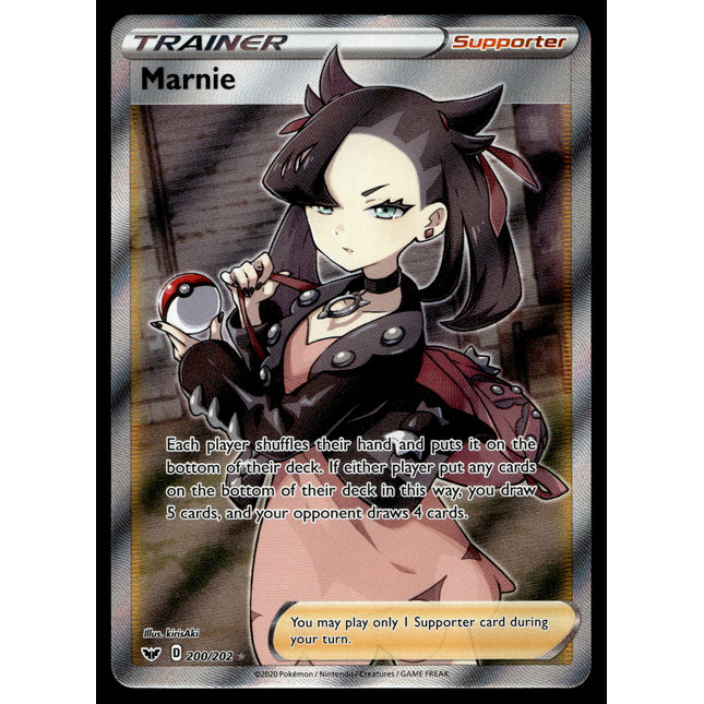 Marnie - 200/202 - NM - Full Art - Sword & Shield - Pokemon - C3-29