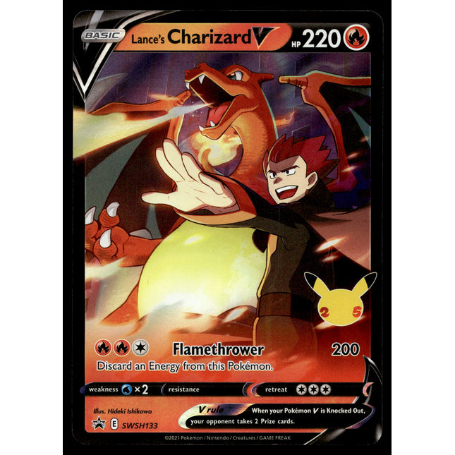 Lance's Charizard V - SWSH133 - NM - Ultra Rare - Promo - Pokemon - A9-128