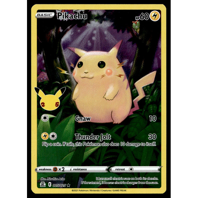 Pikachu - 005/025 - NM - Holo - Celebrations - Pokemon - A8-65