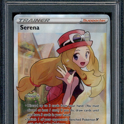 Serena - 193/195 - PSA 9 - Full Art - Silver Tempest - Pokemon - 61955