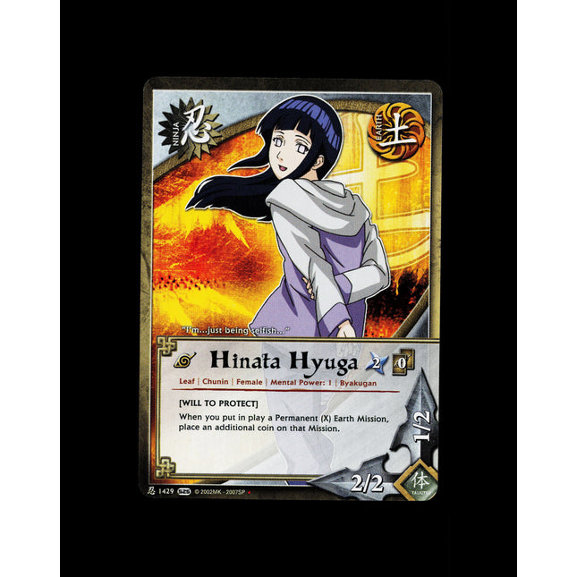 Hinata Hyuga - 1429 - NM - Non-Foil - S25 - Naruto CCG - E1-165
