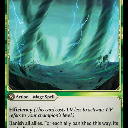 Ravaging Tempest - DOA 1st EN-219 - Super Rare - Near Mint - Non-Foil - Grand Archive TCG