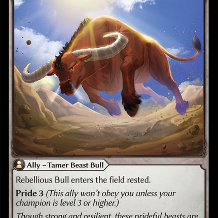 Rebellious Bull - DOA Alter EN-104 - x4 - Common - Near Mint - Non-Foil - Grand Archive TCG
