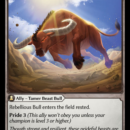 Rebellious Bull - DOA 1st EN-104 - Common - Near Mint - Foil - Grand Archive TCG