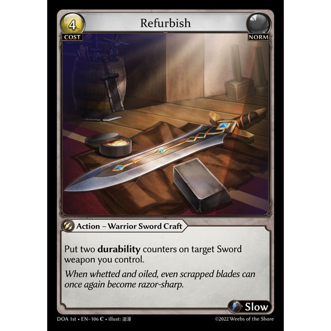 Refurbish - DOA 1st EN-106 - Common - Near Mint - Foil - Grand Archive TCG
