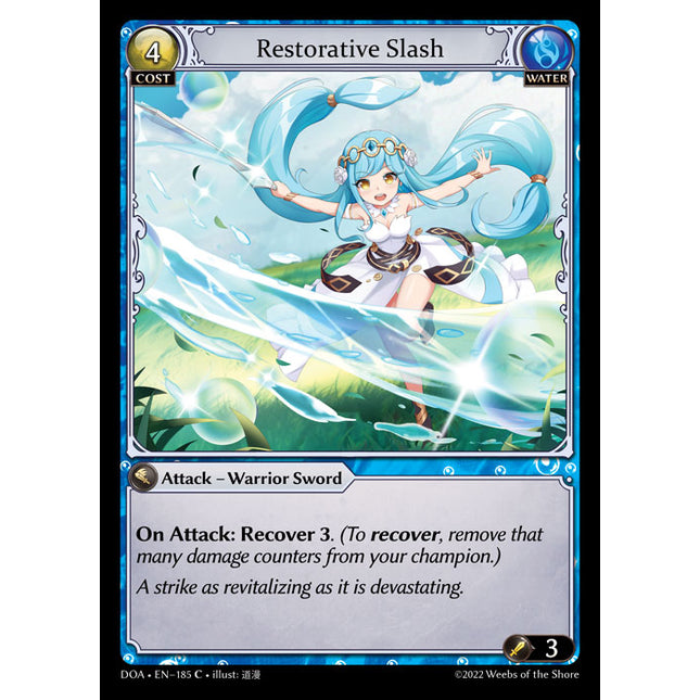Restorative Slash - DOA 1st EN-185 - Common - Near Mint - Non-Foil - Grand Archive TCG