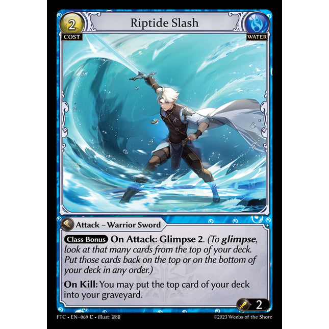 Riptide Slash - FTC EN-069 - x1 - C - NM - Foil - Grand Archive TCG