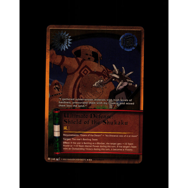 Ultimate Defense: Shield of the Shukaku - 248 - NM - 1st Edition - Foil - Naruto CCG - D4-314