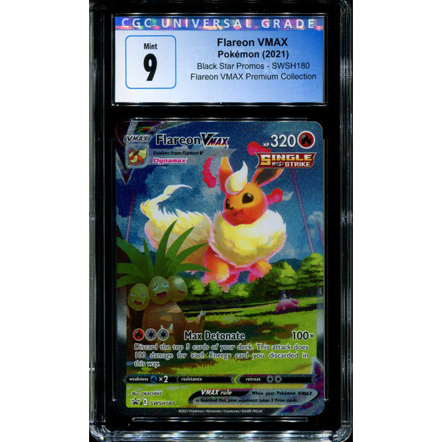 Flareon VMAX - SWSH180 - CGC 9 - Black Star Promos - Alternate Art - Pokemon - 92319