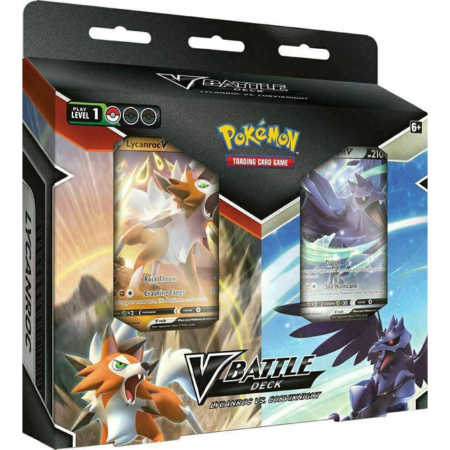 V Battle Double Deck - Preconstructed Theme Deck Display - 1 deck - Lycanroc & Corviknight