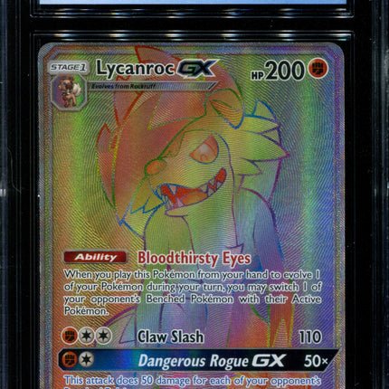 Lycanroc GX - 156/145 - CGC 8.5 NM/Mint+ - Guardians Rising - 02253