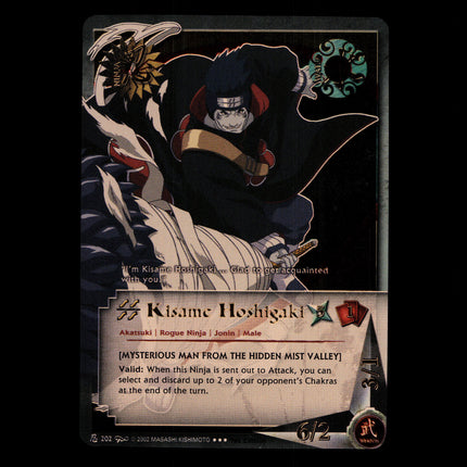 Kisame Hoshihaki - 202 - NM - 1st Edition - Foil - Naruto CCG - D4-260