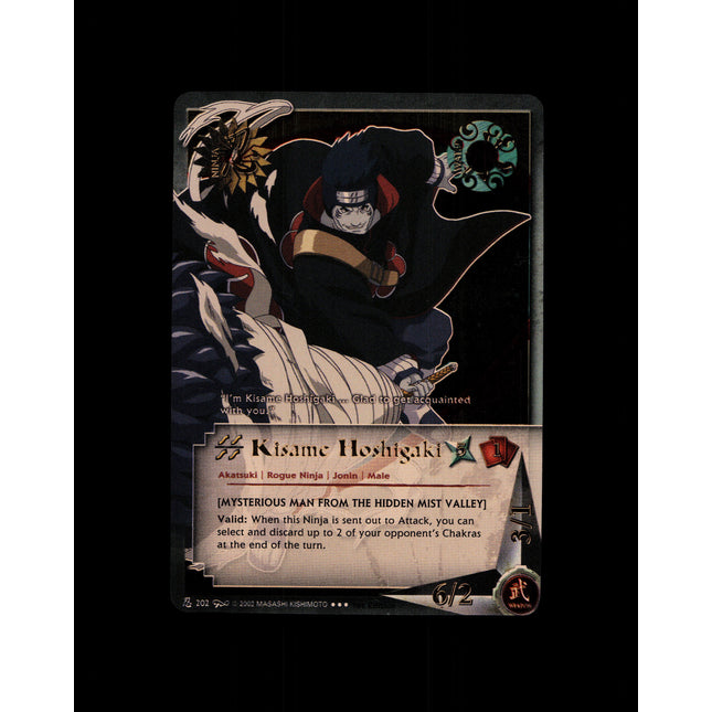 Kisame Hoshihaki - 202 - NM - 1st Edition - Foil - Naruto CCG - D4-260