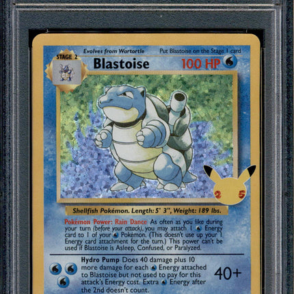 Blastoise - 2/102 - PSA 10 - Holo - Celebrations - Pokemon - 61990