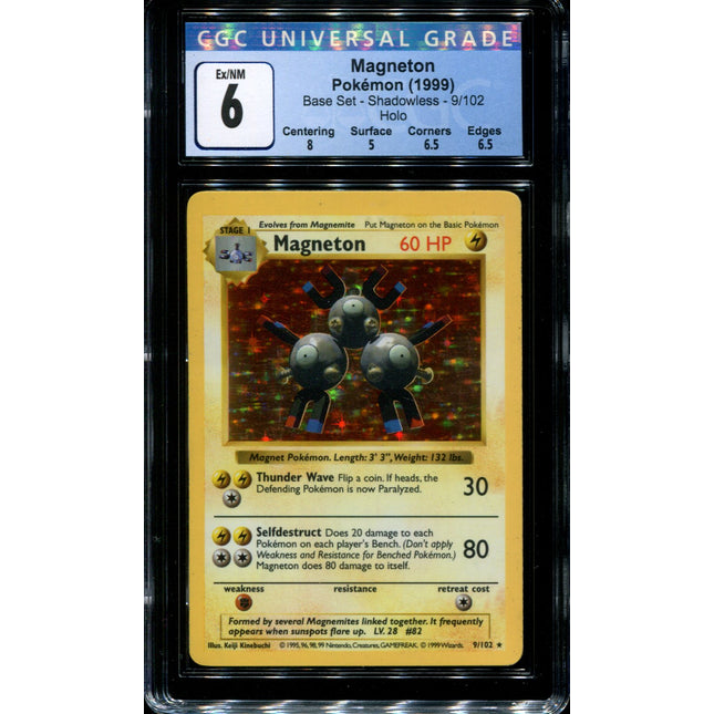 Magneton - 9/102 - CGC 6 - Holo - Base Set Shadowless - 36127