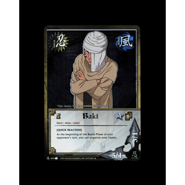 Baki - 464 - NM - 1st Edition - Foil - Naruto CCG - D3-7