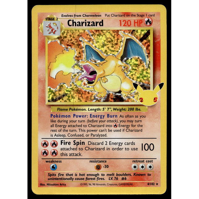 Charizard - 4/102 - NM - Holo - Celebrations - Pokemon - A6-49