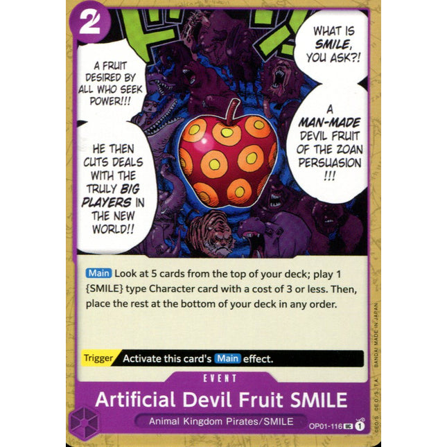 Artificial Devil Fruit SMILE - OP01-116 - Uncommon - English - One Piece TCG OP-01