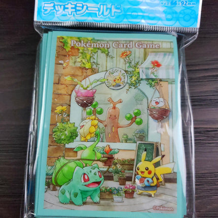 Pikachu & Bulbasaur Flower Shop - Set of 64 Sleeves - Japanese - Pokemon Center