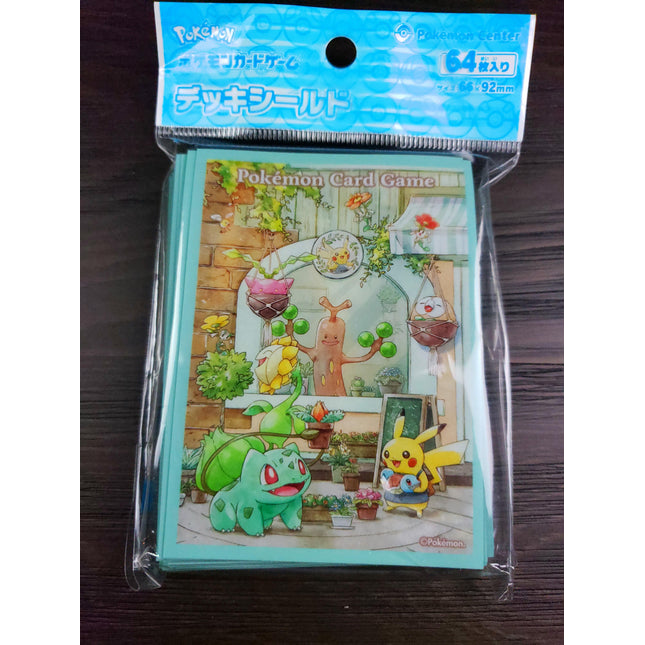 Pikachu & Bulbasaur Flower Shop - Set of 64 Sleeves - Japanese - Pokemon Center