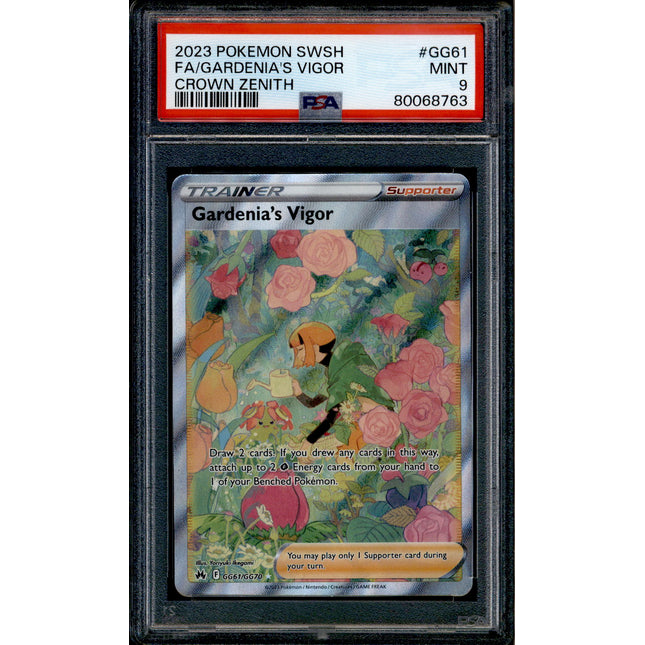 Gardenia's Vigor - GG61/GG70 - PSA 9 - Full Art - Crown Zenith - Pokemon - 68763