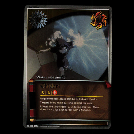 Chidori - 830 - NM - 1st Edition Foil - TP3 - Naruto CCG - D4-183