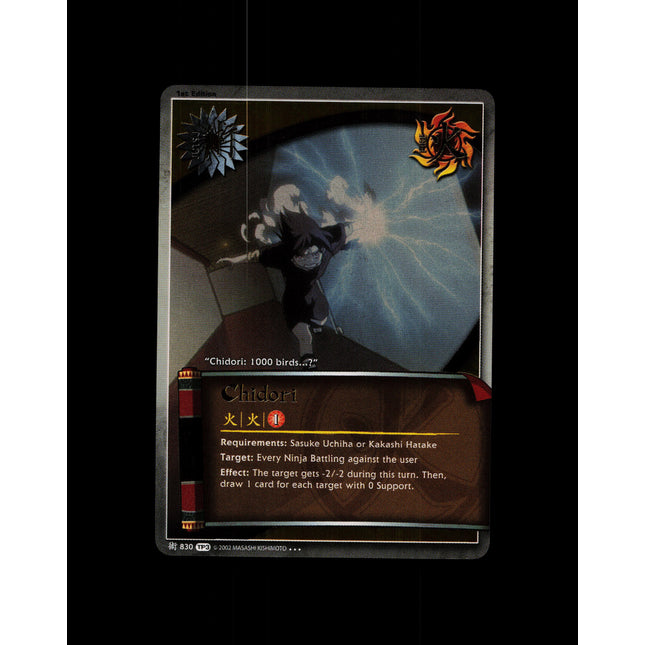 Chidori - 830 - NM - 1st Edition Foil - TP3 - Naruto CCG - D4-183
